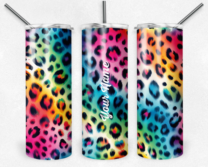 Customised Tumbler  - CUTE/COLOURFUL/FANTASY/PRETTY - 20oz Stainless steel, skinny, double walled with straw