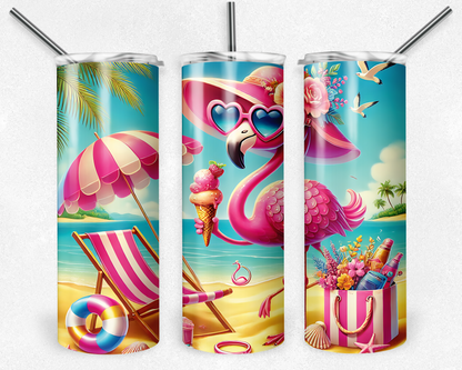Customised Tumbler  - CUTE/COLOURFUL/FANTASY/PRETTY - 20oz Stainless steel, skinny, double walled with straw
