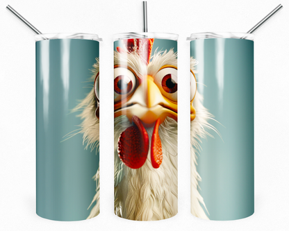 Customised Tumbler  - CUTE/COLOURFUL/FANTASY/PRETTY - 20oz Stainless steel, skinny, double walled with straw