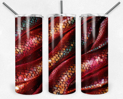 Customised Tumbler  - CUTE/COLOURFUL/FANTASY/PRETTY - 20oz Stainless steel, skinny, double walled with straw