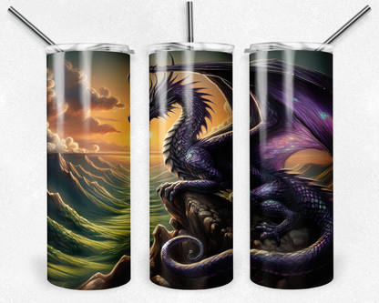 Customised Tumbler  - CUTE/COLOURFUL/FANTASY/PRETTY - 20oz Stainless steel, skinny, double walled with straw