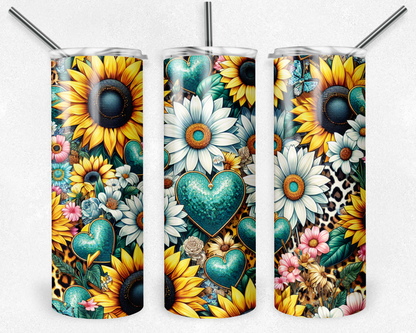 Customised Tumbler  - CUTE/COLOURFUL/FANTASY/PRETTY - 20oz Stainless steel, skinny, double walled with straw