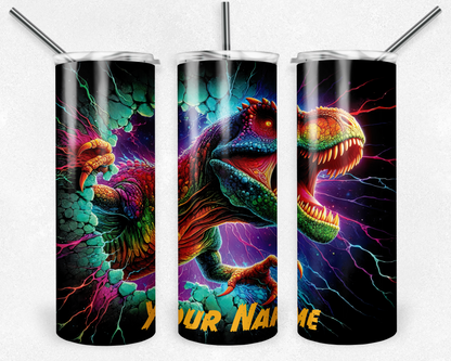 Customised Tumbler  - CUTE/COLOURFUL/FANTASY/PRETTY - 20oz Stainless steel, skinny, double walled with straw