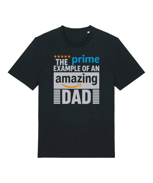Prime Example Dad Black Organic Cotton T shirt