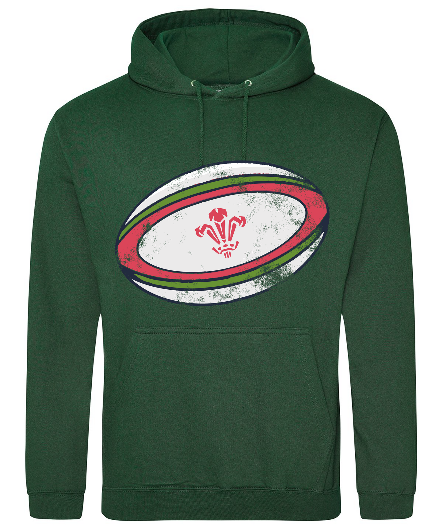 ADULT HOODIE RUGBYBALL WALES