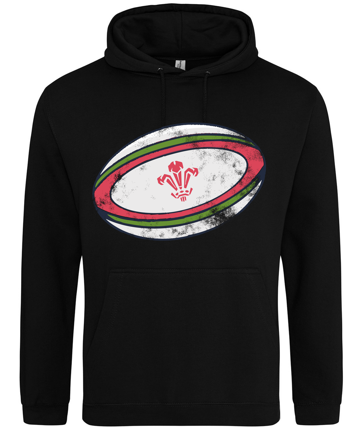 ADULT HOODIE RUGBYBALL WALES